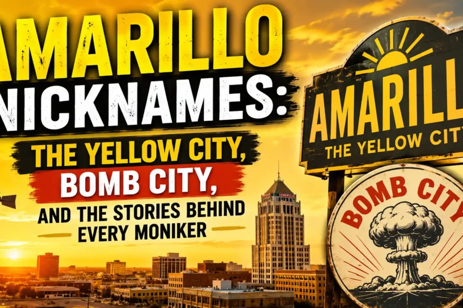 Amarillo Nicknames The Yellow City, Bomb City, and the Stories Behind Every Moniker