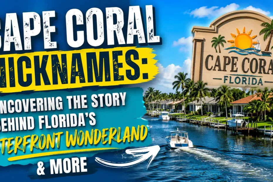 Cape Coral Nicknames Uncovering the Story Behind Florida’s Waterfront Wonderland & More🌴