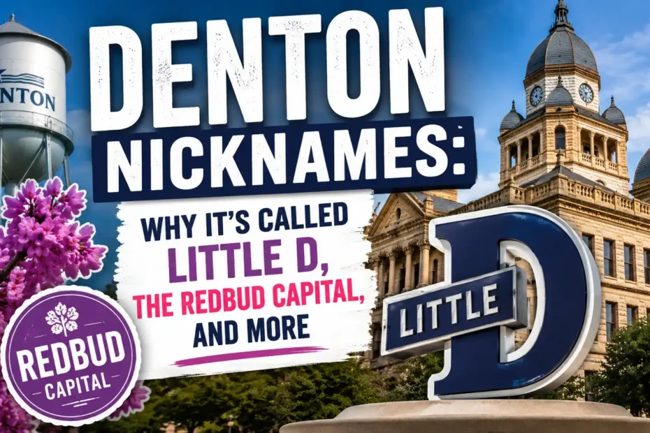 Denton Nicknames Why It’s Called Little D, the Redbud Capital, and More