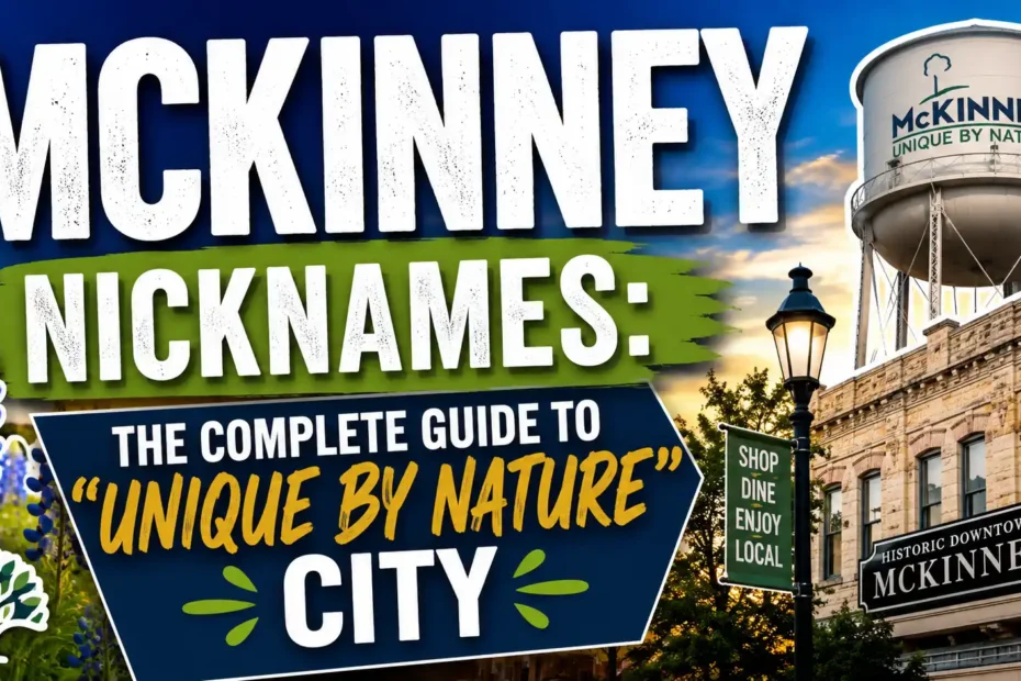 McKinney Nicknames The Complete Guide to the “Unique by Nature” City