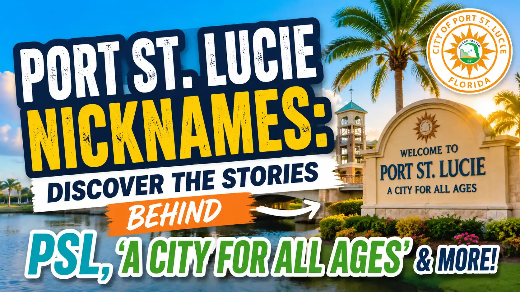 Port St. Lucie Nicknames Discover the Stories Behind PSL, ‘A City for All Ages’ & More