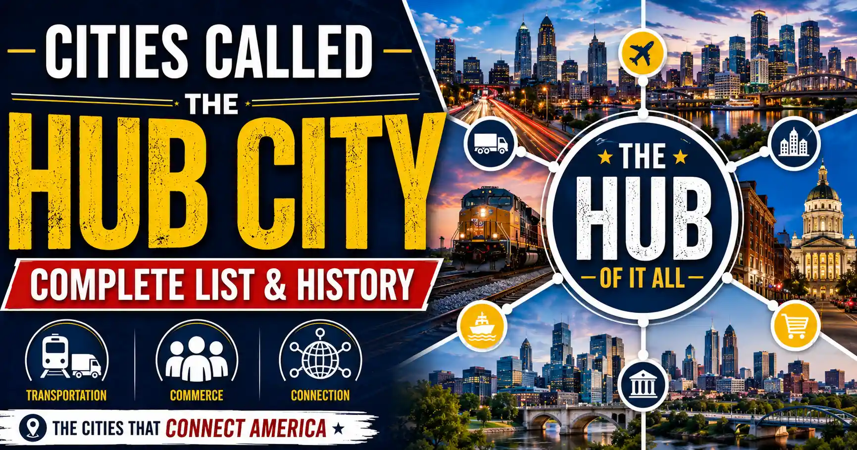 Cities Called The Hub City (Complete List & History)