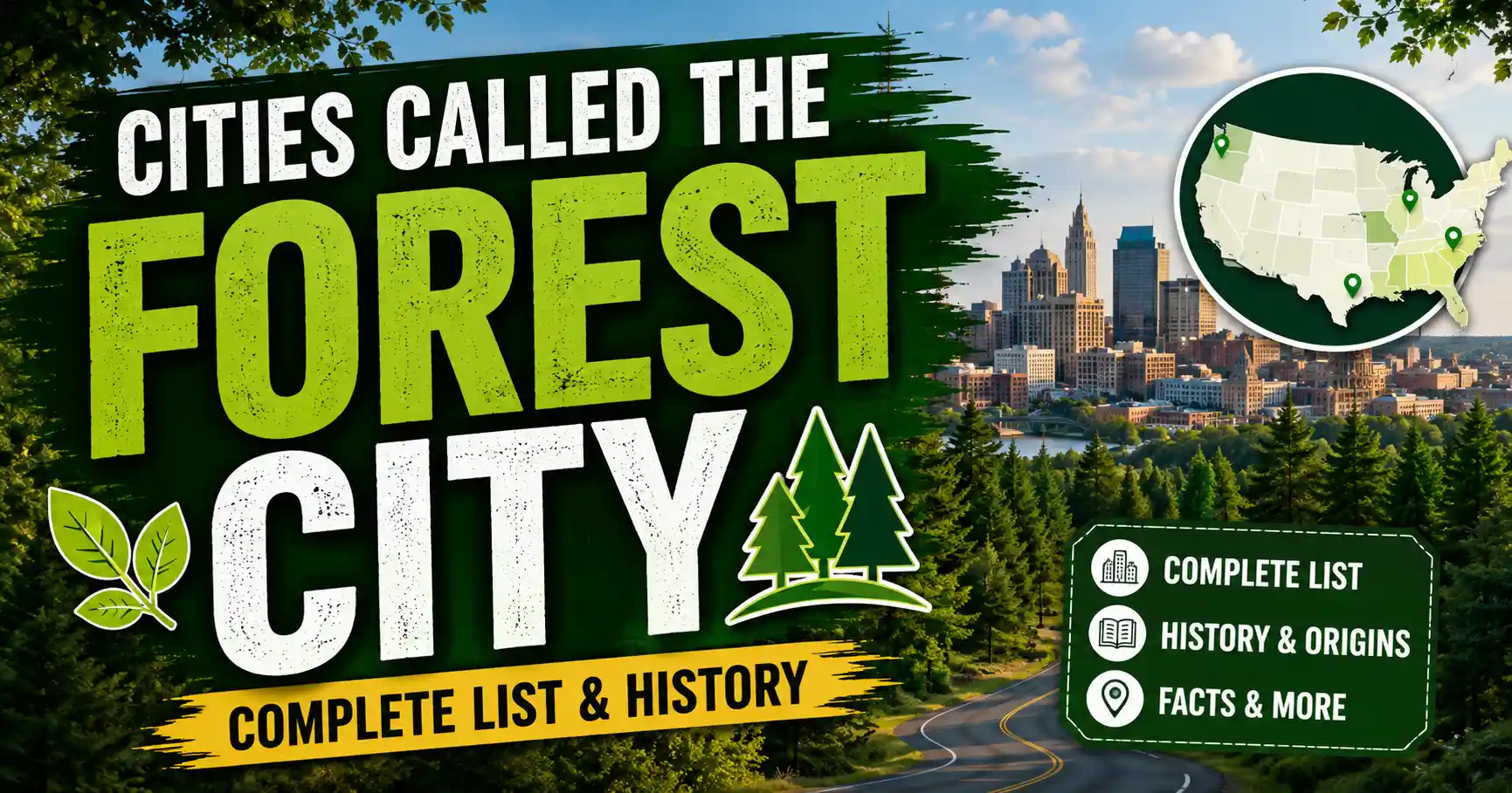 Cities Called the Forest City (Complete List & History)