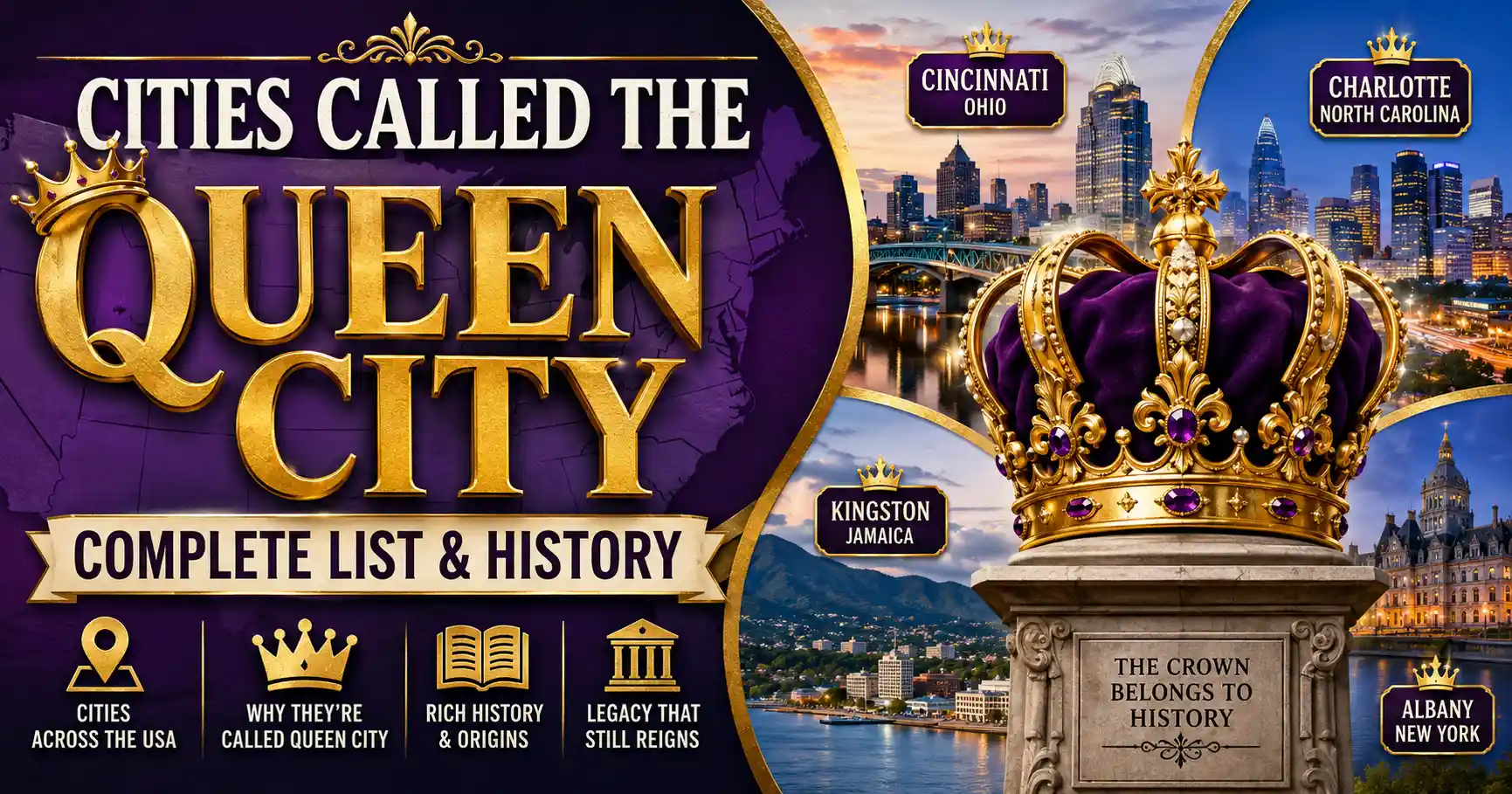 Cities Called the Queen City (Complete List & History)