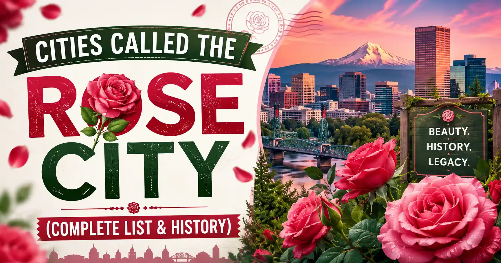 Cities Called the Rose City (Complete List & History)