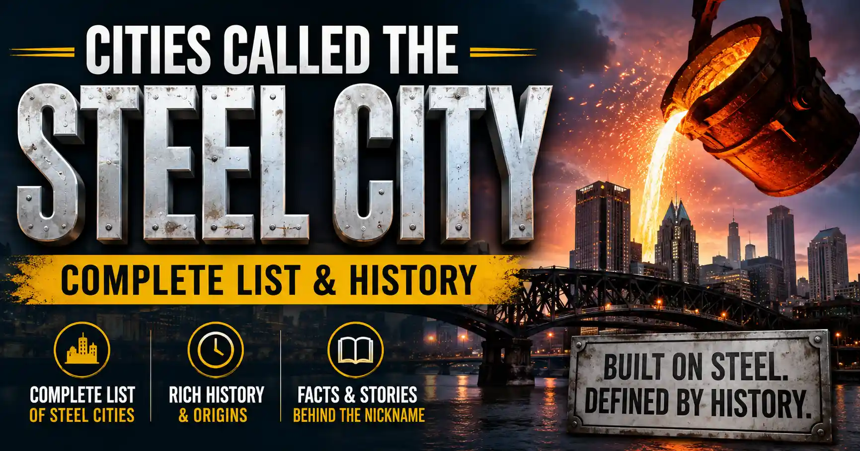 Cities Called the Steel City (Complete List & History)