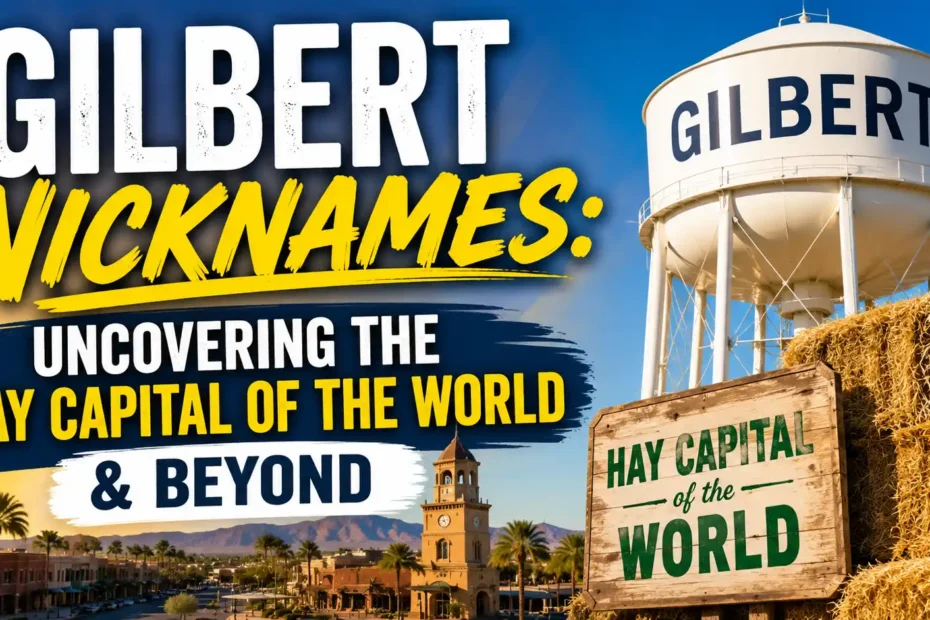 Gilbert Nicknames Uncovering the Hay Capital of the World & Beyond🏙️