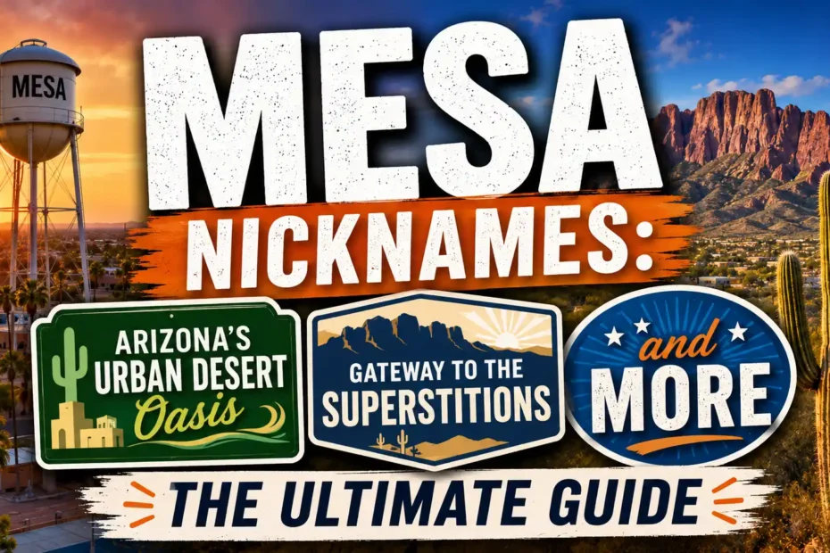 Mesa Nicknames The Ultimate Guide to Arizona’s Urban Desert Oasis, Gateway to the Superstitions, and More