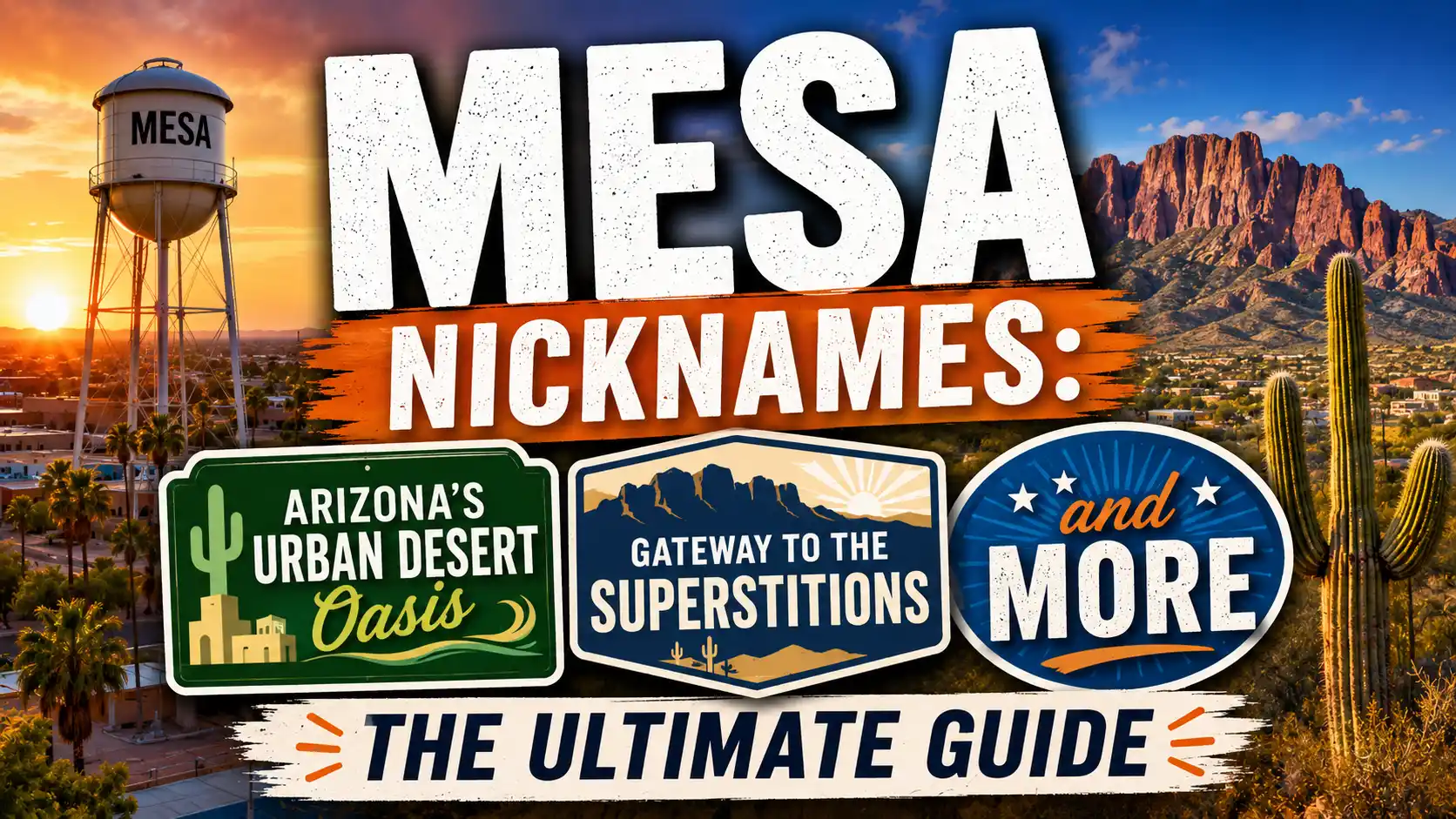 Mesa Nicknames The Ultimate Guide to Arizona’s Urban Desert Oasis, Gateway to the Superstitions, and More