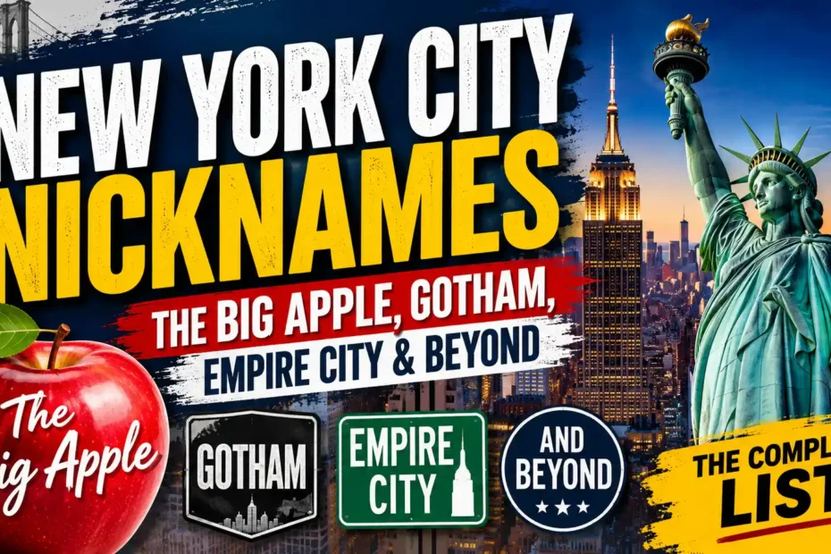 New York City Nicknames The Big Apple, Gotham, Empire City & Beyond – The Complete List