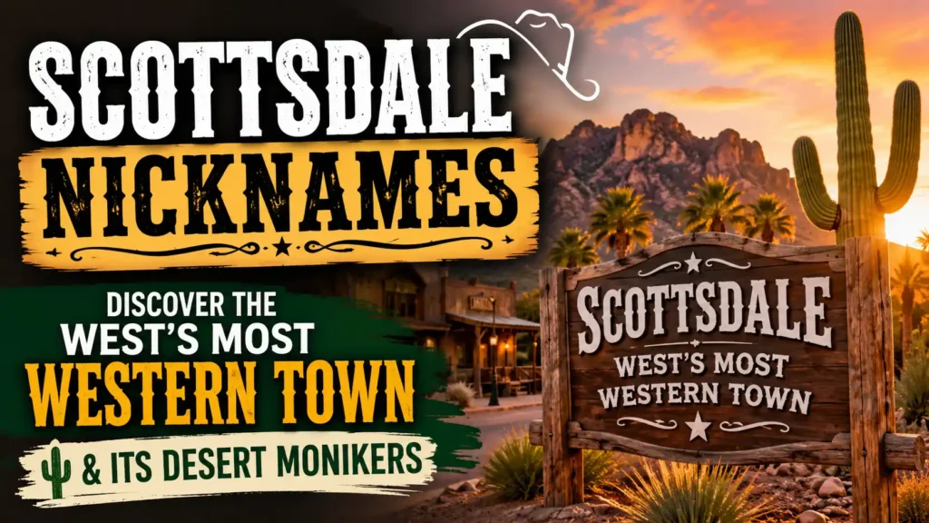 Scottsdale Nicknames Discover the West’s Most Western Town & Its Desert Monikers