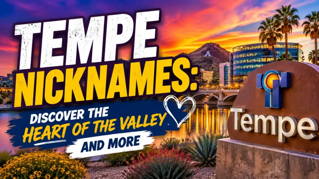 Tempe Nicknames Discover the Heart of the Valley and More