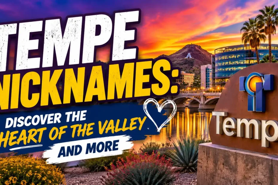 Tempe Nicknames Discover the Heart of the Valley and More