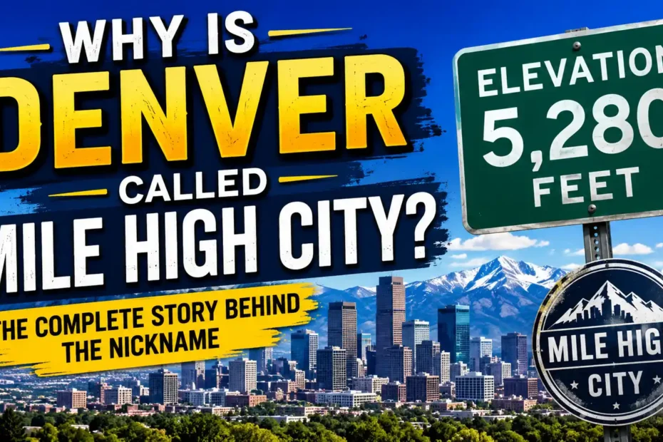 Why Is Denver Called Mile High City The Complete Story Behind the Nickname