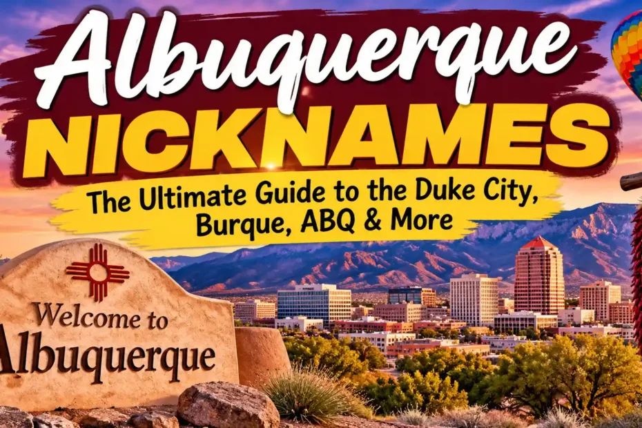 Albuquerque Nicknames The Ultimate Guide to the Duke City, Burque, ABQ & More