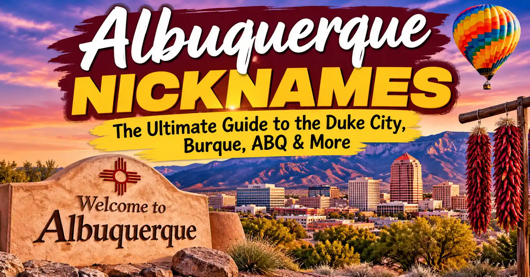 Albuquerque Nicknames The Ultimate Guide to the Duke City, Burque, ABQ & More