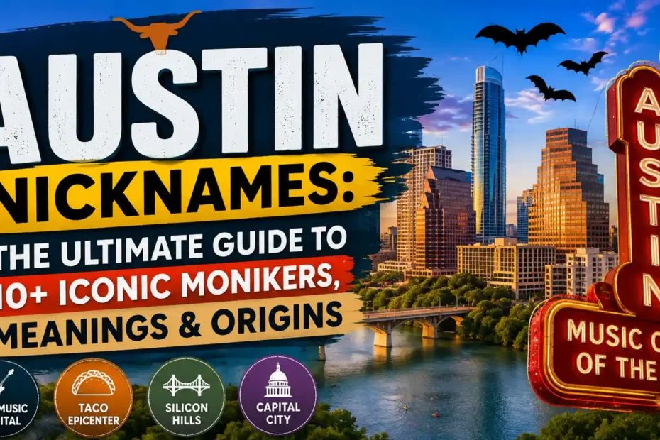 Austin Nicknames The Ultimate Guide to 10+ Iconic Monikers, Meanings & Origins