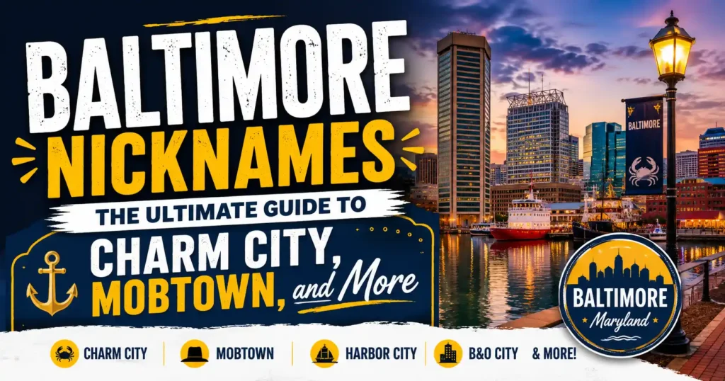 Baltimore Nicknames The Ultimate Guide to Charm City, Mobtown, and More