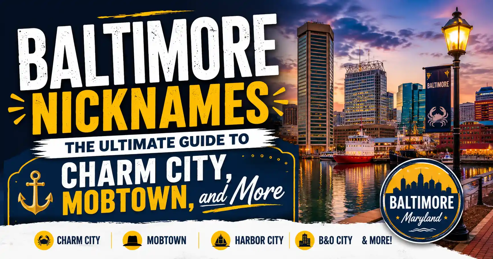 Baltimore Nicknames The Ultimate Guide to Charm City, Mobtown, and More