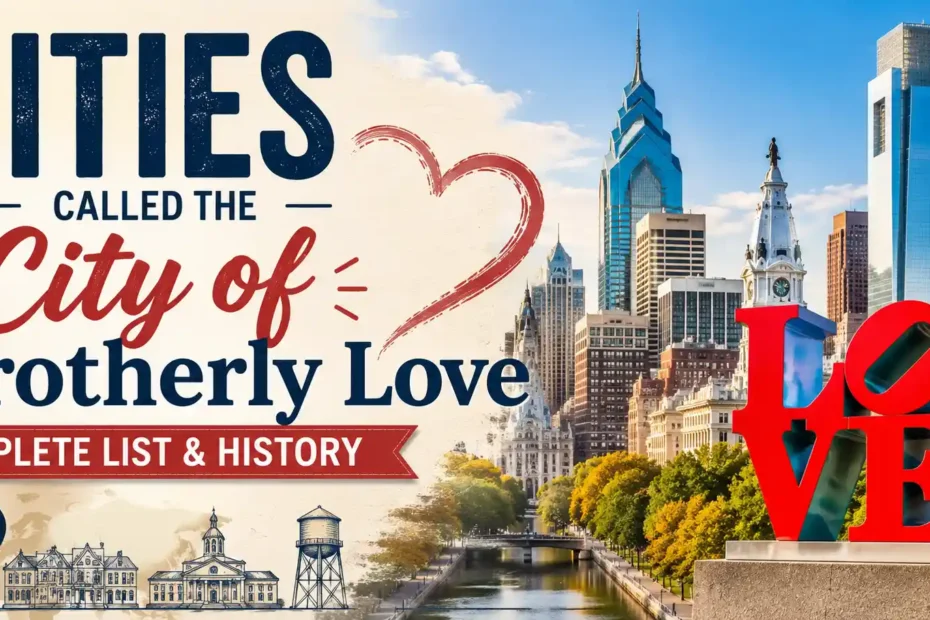 Cities Called the City of Brotherly Love Complete List & History
