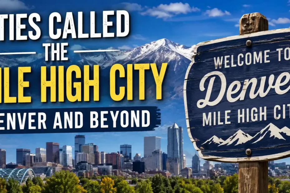 Cities Called the Mile High City Denver and Beyond