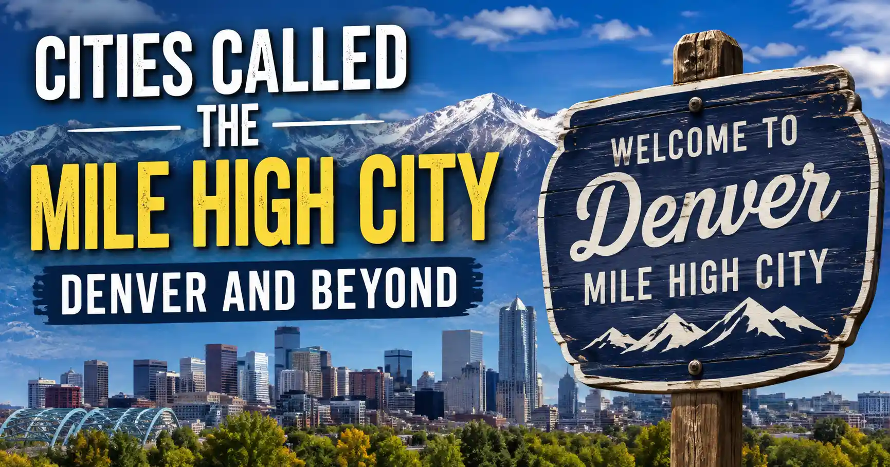 Cities Called the Mile High City Denver and Beyond