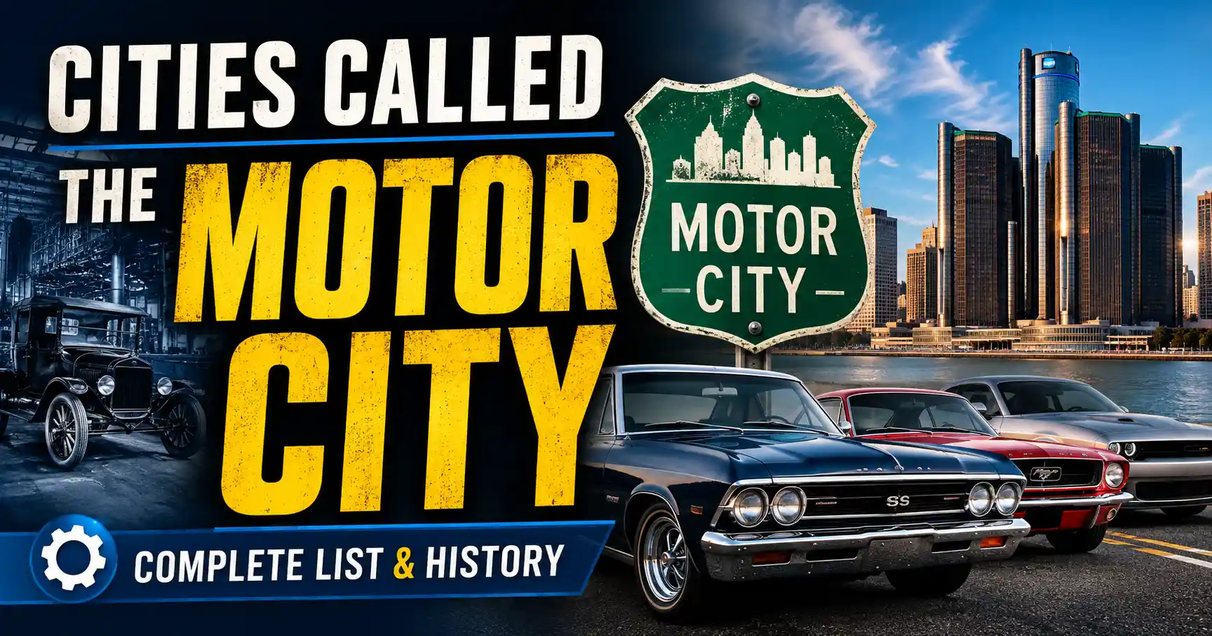 Cities Called the Motor City Complete List & History