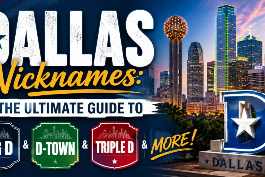 Dallas Nicknames The Ultimate Guide to Big D, D-Town, Triple D & More