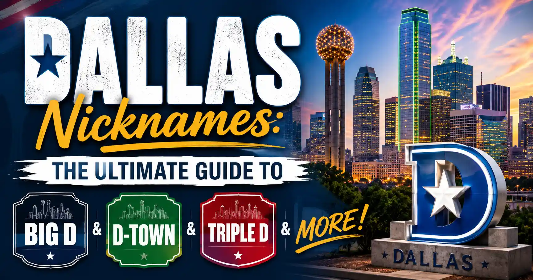 Dallas Nicknames The Ultimate Guide to Big D, D-Town, Triple D & More