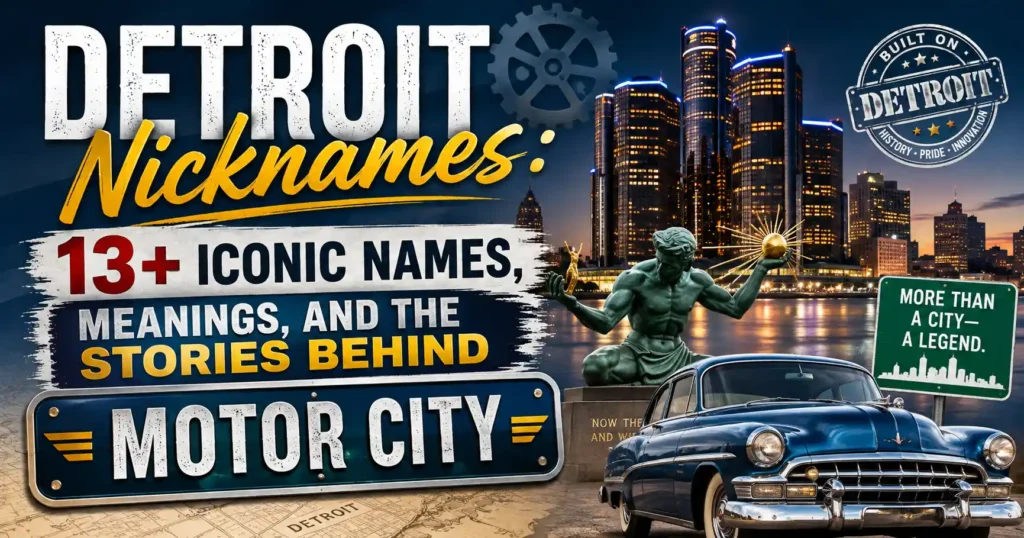 Detroit Nicknames 13+ Iconic Names, Meanings, and the Stories Behind Motor City