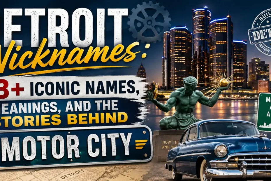 Detroit Nicknames 13+ Iconic Names, Meanings, and the Stories Behind Motor City