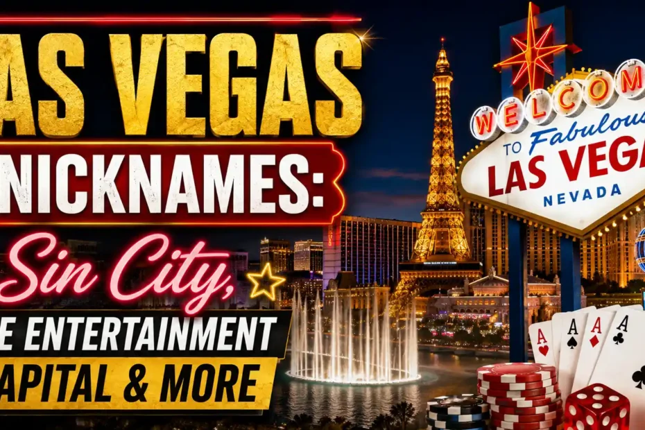 Las Vegas Nicknames Sin City, the Entertainment Capital & More🎰