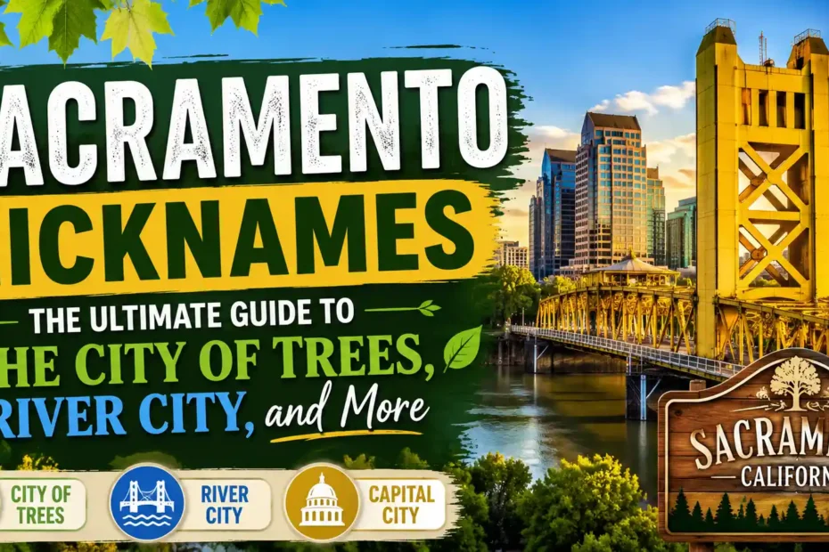 Sacramento Nicknames The Ultimate Guide to the City of Trees, River City, and More