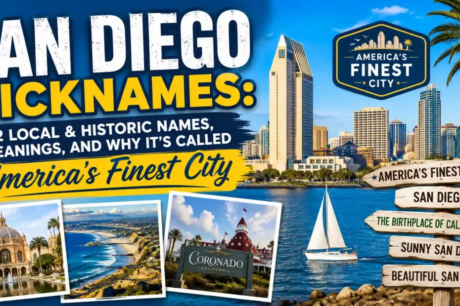 San Diego Nicknames 12 Local & Historic Names, Meanings, and Why It’s Called America’s Finest City