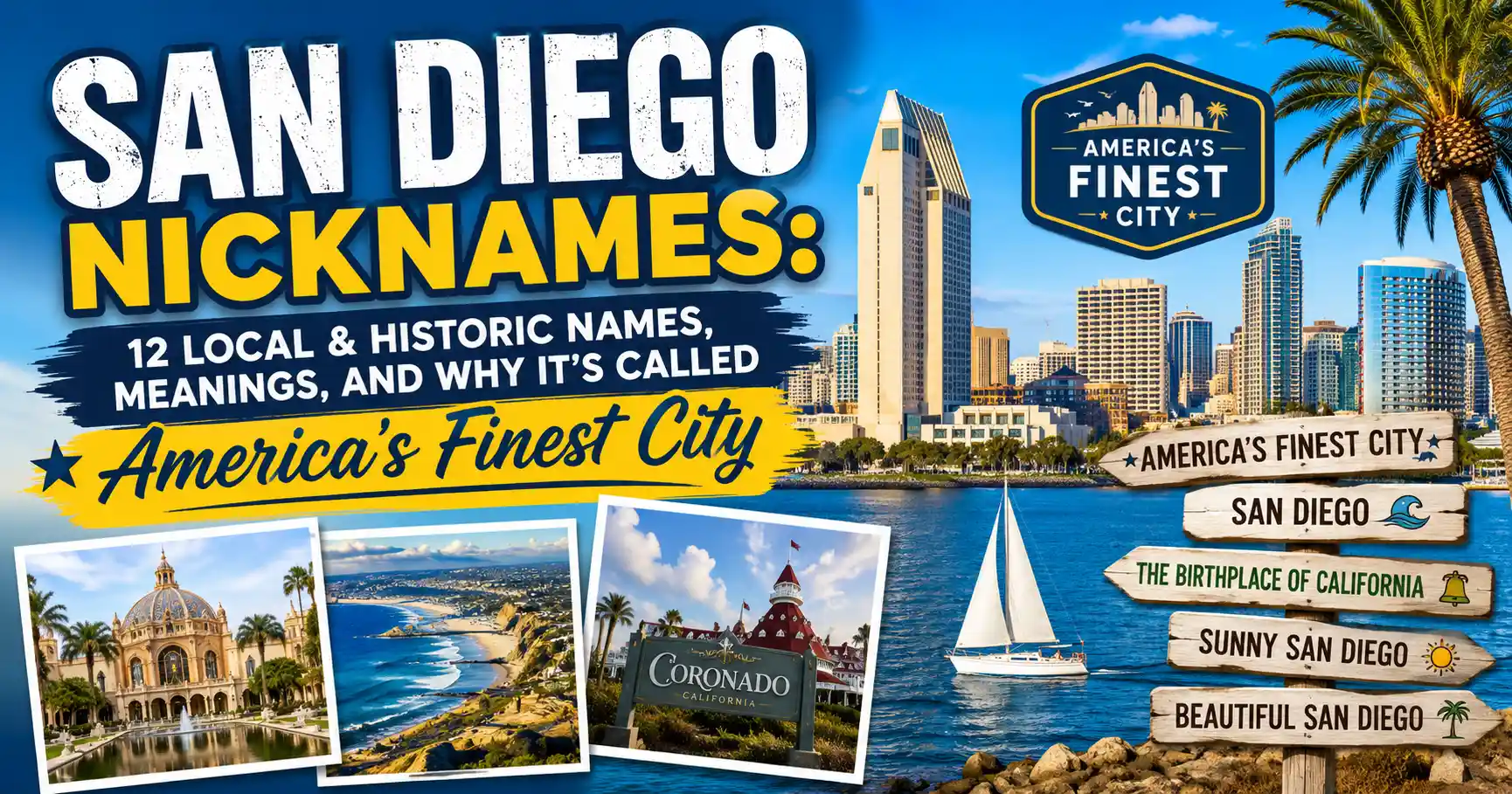 San Diego Nicknames 12 Local & Historic Names, Meanings, and Why It’s Called America’s Finest City