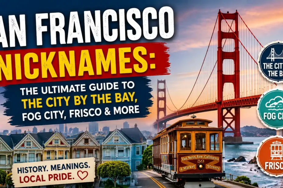 San Francisco Nicknames The Ultimate Guide to The City by the Bay, Fog City, Frisco & More