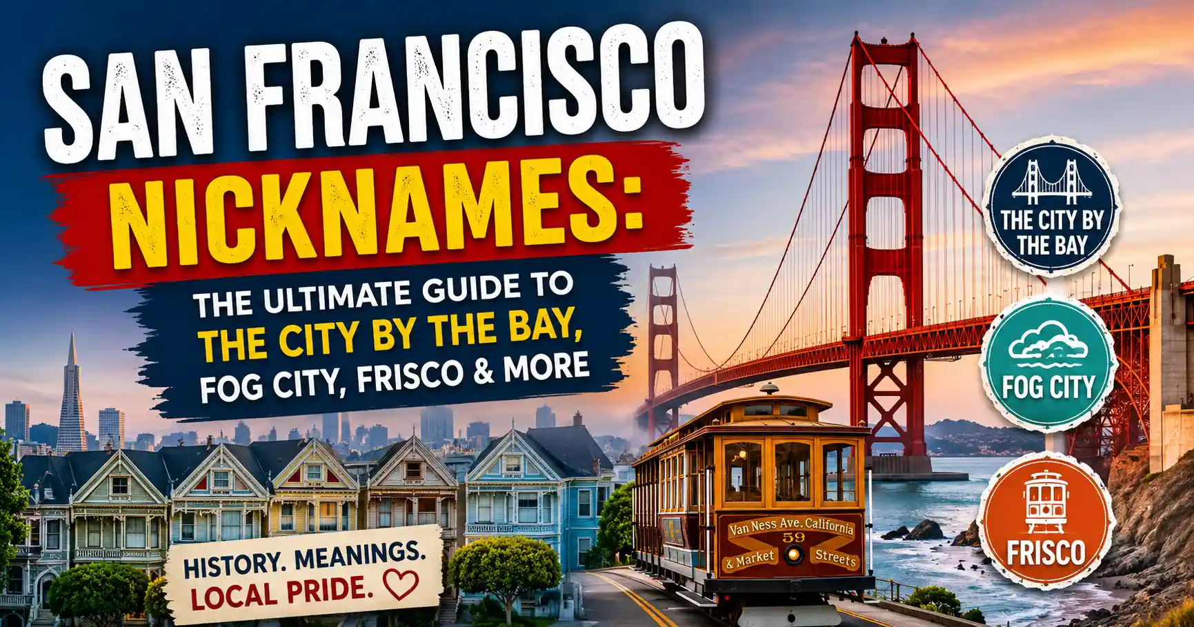 San Francisco Nicknames The Ultimate Guide to The City by the Bay, Fog City, Frisco & More