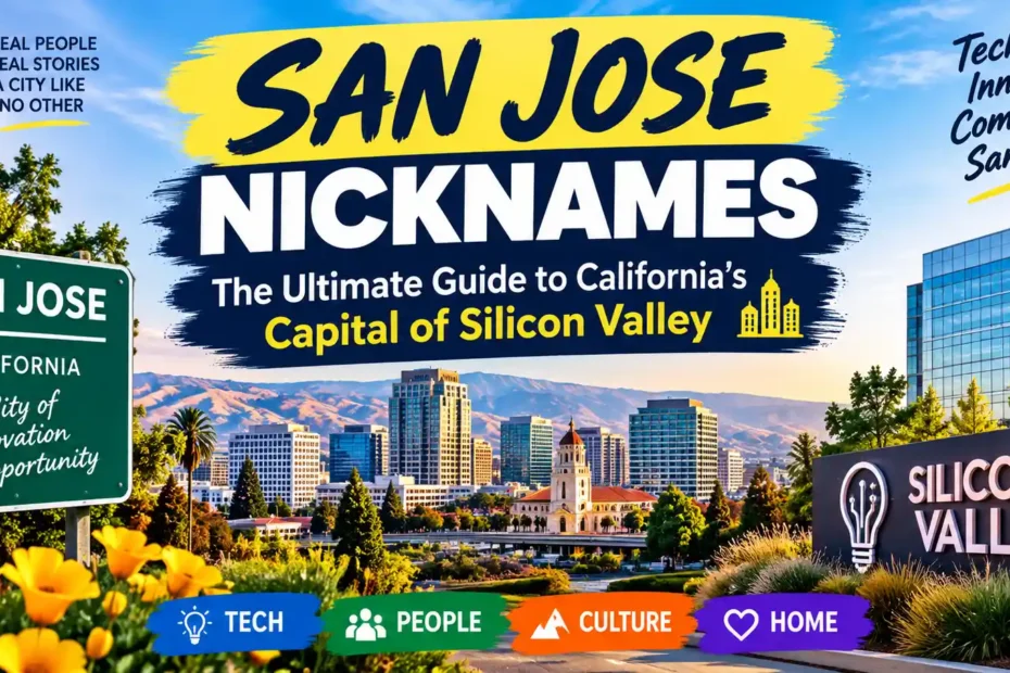 San Jose Nicknames The Ultimate Guide to California’s Capital of Silicon Valley 🏙️