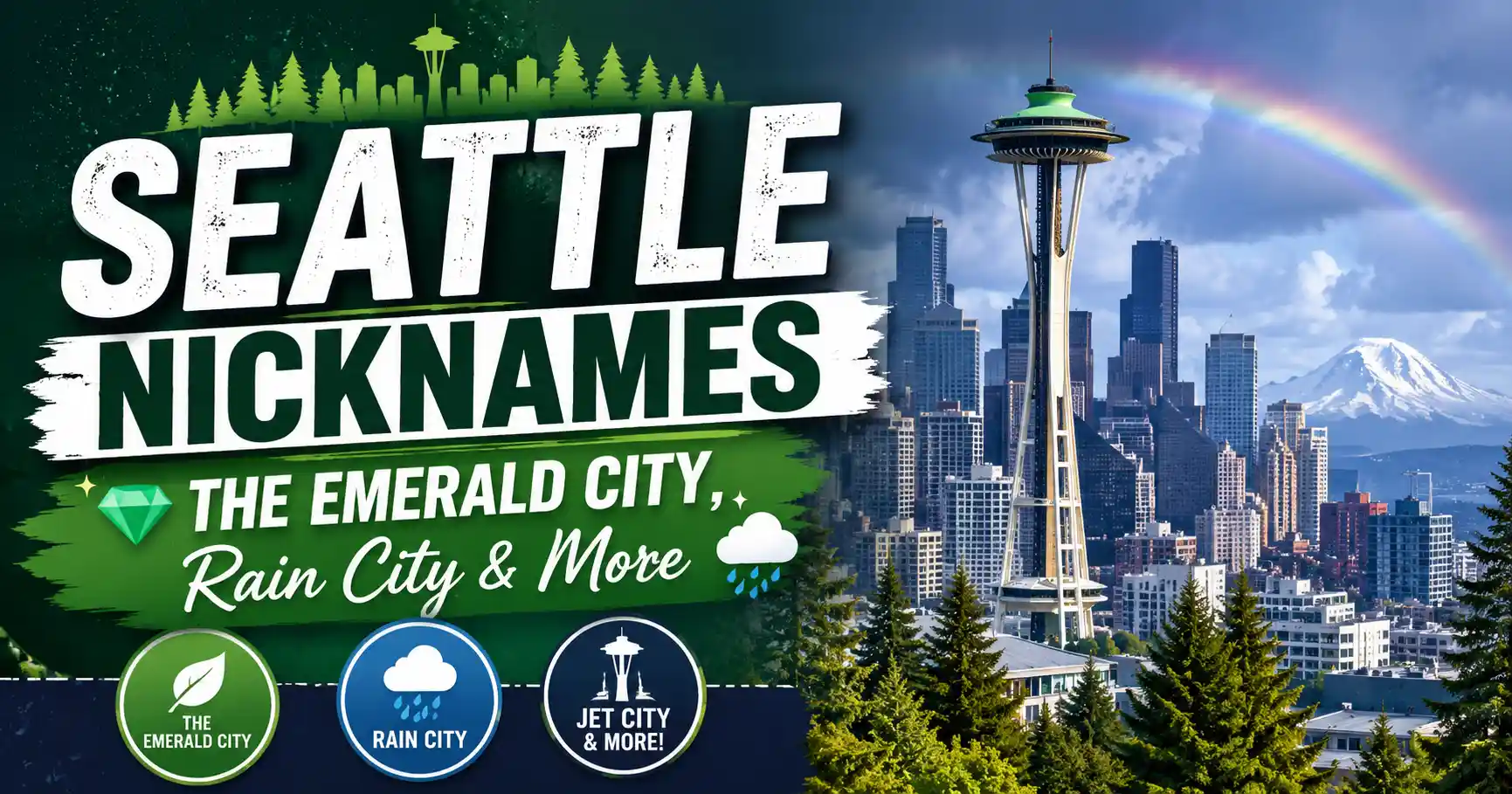 Seattle Nicknames The Emerald City, Rain City & More