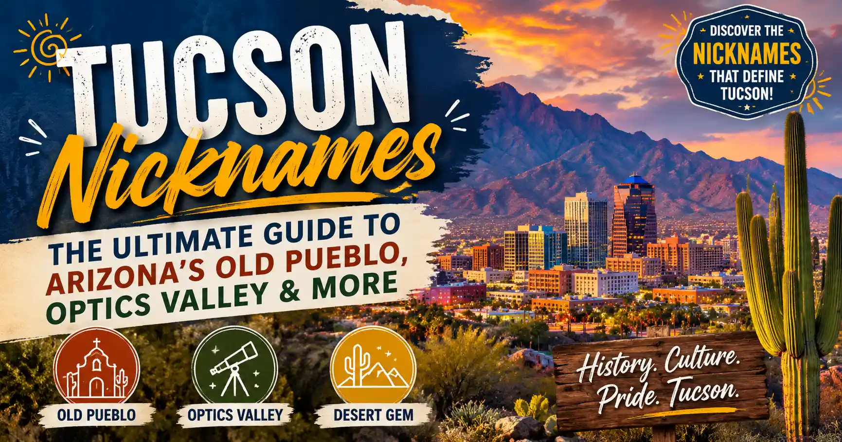 Tucson Nicknames The Ultimate Guide to Arizona’s Old Pueblo, Optics Valley & More