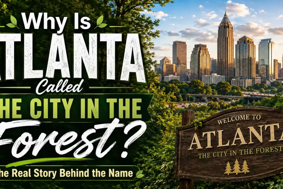 Why Is Atlanta Called the City in the Forest The Real Story Behind the Name