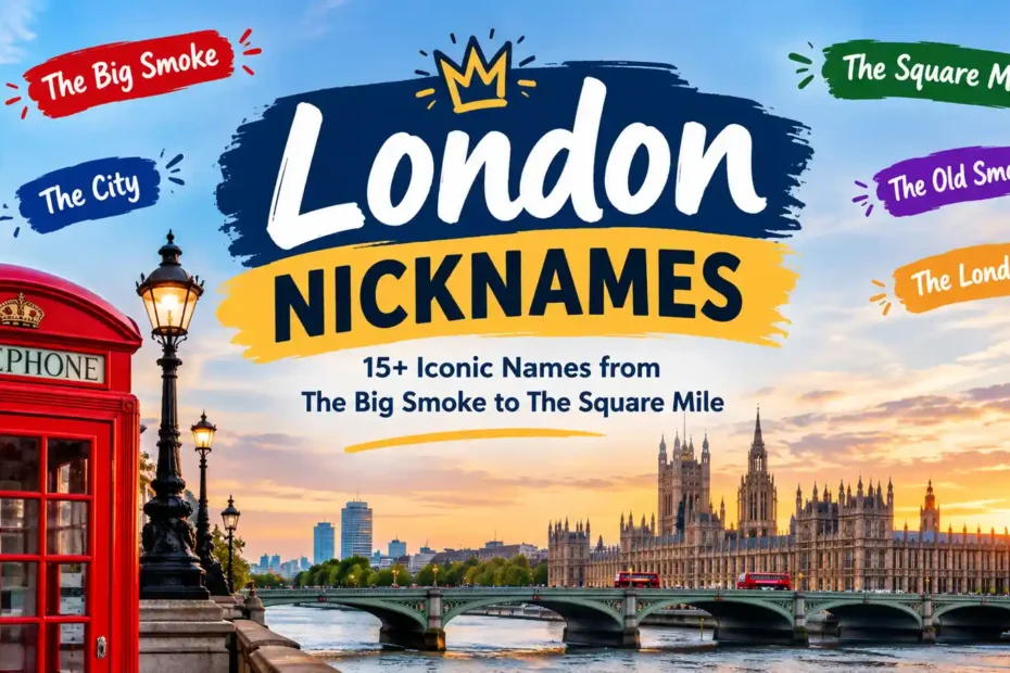 London Nicknames 15+ Iconic Names from The Big Smoke to The Square Mile