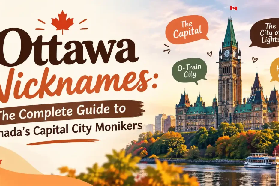 Ottawa Nicknames The Complete Guide to Canada's Capital City Monikers