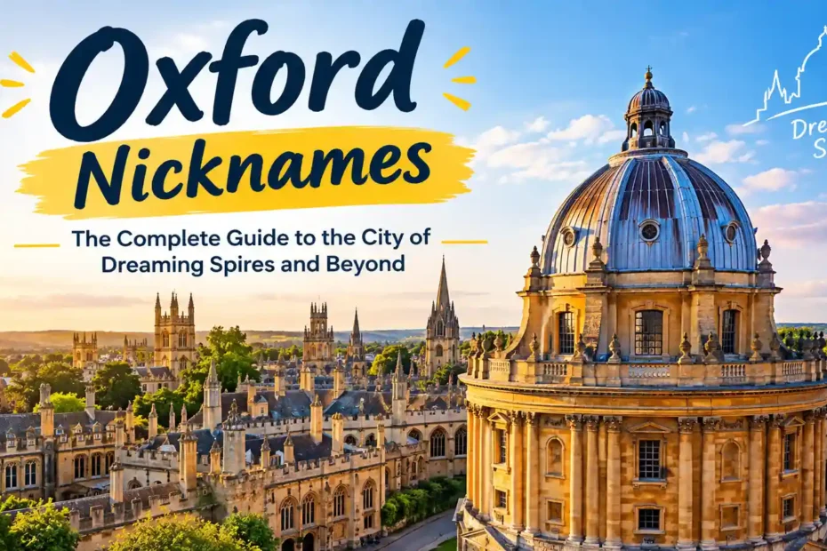 Oxford Nicknames The Complete Guide to the City of Dreaming Spires and Beyond