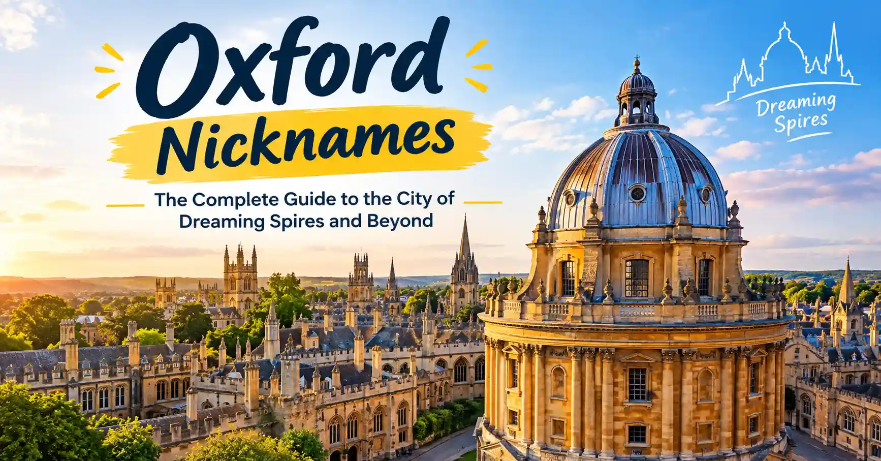 Oxford Nicknames The Complete Guide to the City of Dreaming Spires and Beyond