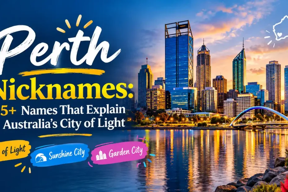 Perth Nicknames 15+ Names That Explain Australia's City of Light