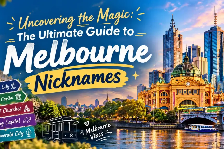 Uncovering the Magic The Ultimate Guide to Melbourne Nicknames