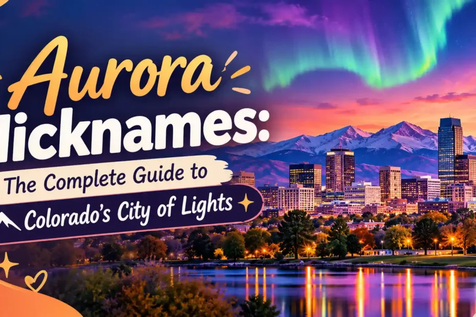 Aurora Nicknames The Complete Guide to Colorado's City of Lights🌌