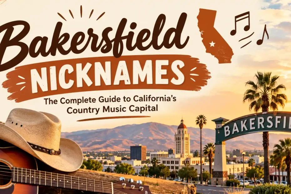 Bakersfield Nicknames The Complete Guide to California’s Country Music Capital