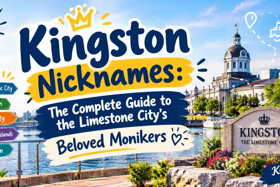 Kingston Nicknames The Complete Guide to the Limestone City's Beloved Monikers